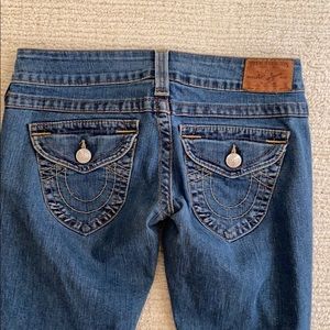 True Religion Classic Flare Jeans Low Rise Size 26